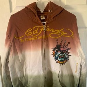 Y2K Ed Hardy Zip up hoodie